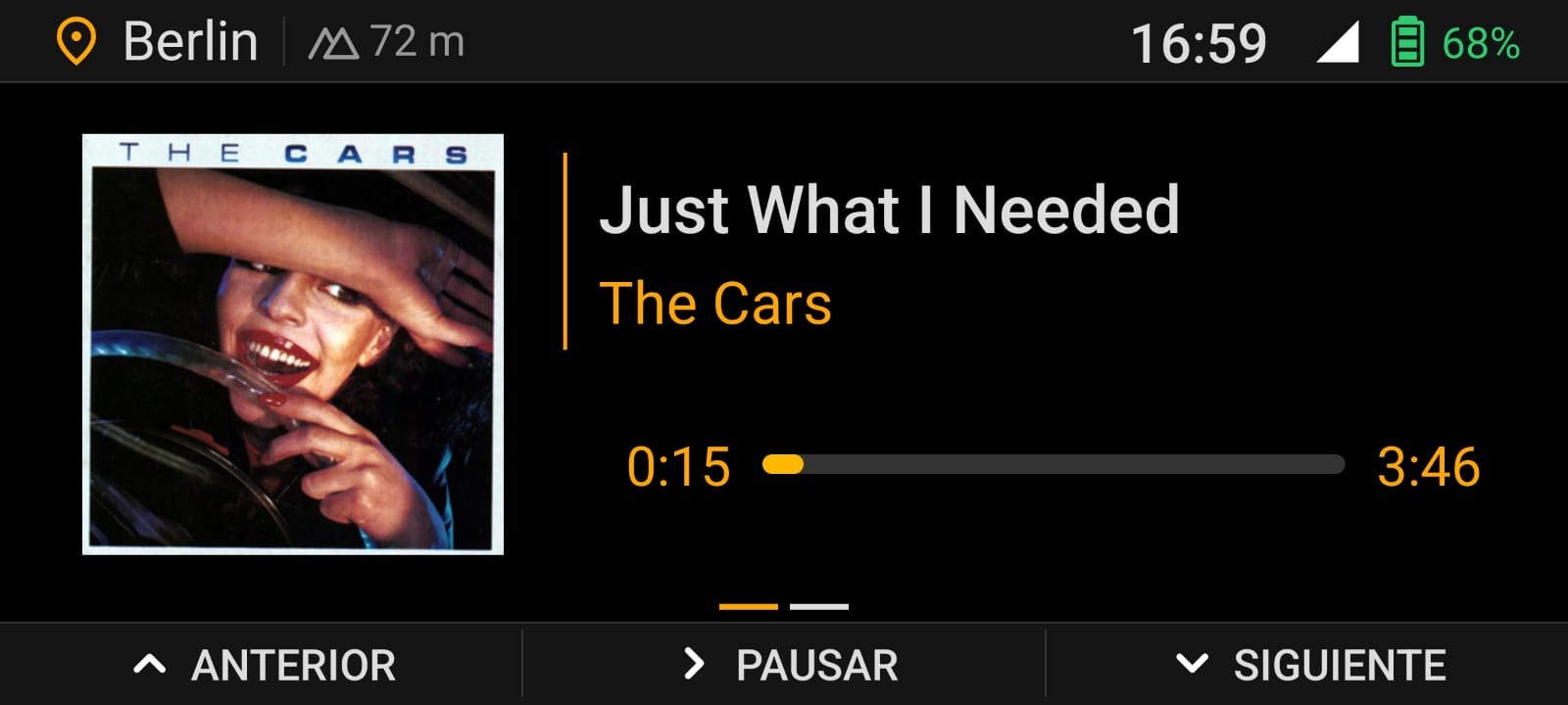 Control de música